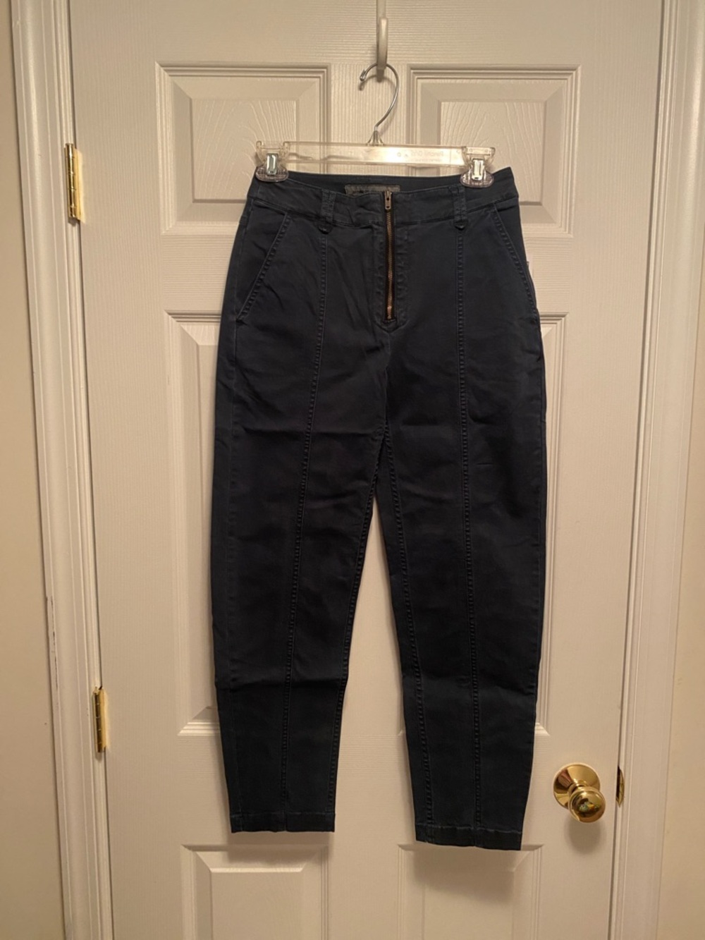 Amazon Essentials Navy Chino Utility Pants with Front Zipper… size 0